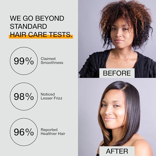 Traitement capillaire à la kératine, contrôle des frisottis, crème lissante longue durée pour cheveux secs, abîmés et sans frisottis - Complexe brésilien professionnel pour un lissage soyeux - 96 g