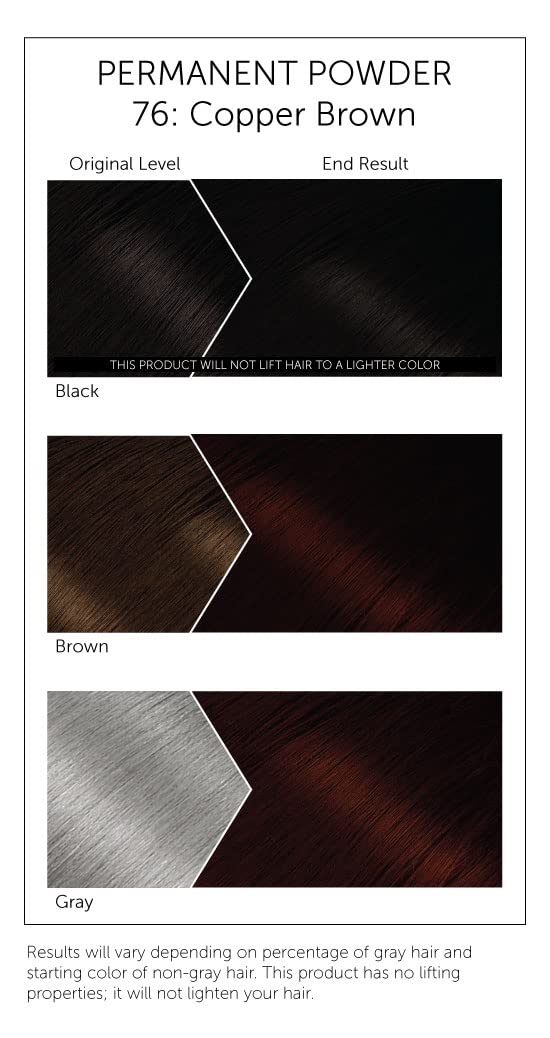 White Smoke #76 Copper Brown Bigen Permanent Powder - 3 Pack