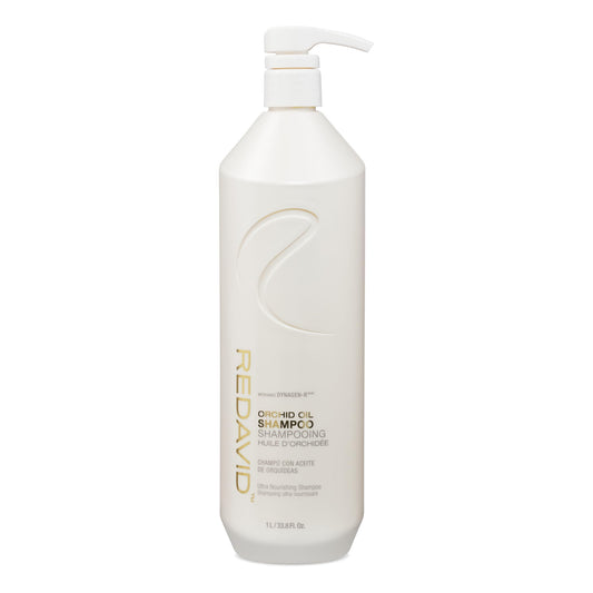 Redavid Orchid Oil Ultra Nourishing Shampoo with Shea Butter, Coconut Oil, Phyto Microproteins for Curly or Heavily Damaged Hair - Clinically Strengthens, Adds Protein & Hydrates Hair (1L)