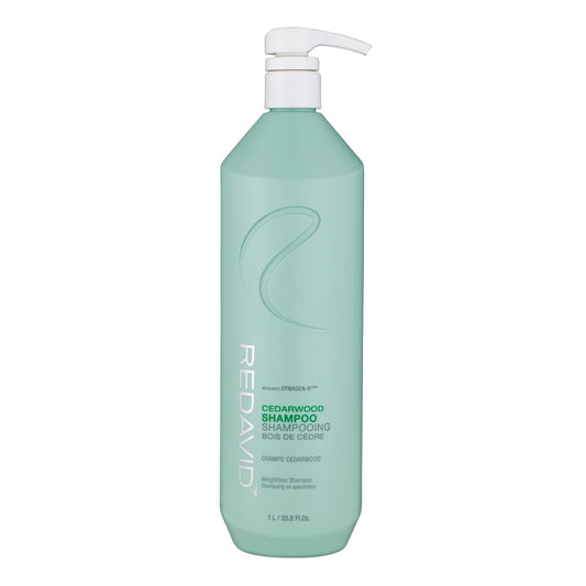 Redavid Cedarwood Weightless Shampoo - with Hemp Seed Oil and Orchid Oil, for Fine Hair and Men's Hair - Clinically Strengthens, Cleanses Hair and Scalp - Paraben, Phthalate and Sulfate Free (1L)
