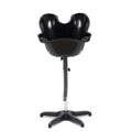 Shampoo Bowl Portable Salon Sink with Adjustable Height and Drain, Hair Washing Basin Salon Chair Barber Deep Bowl with Drain Hose