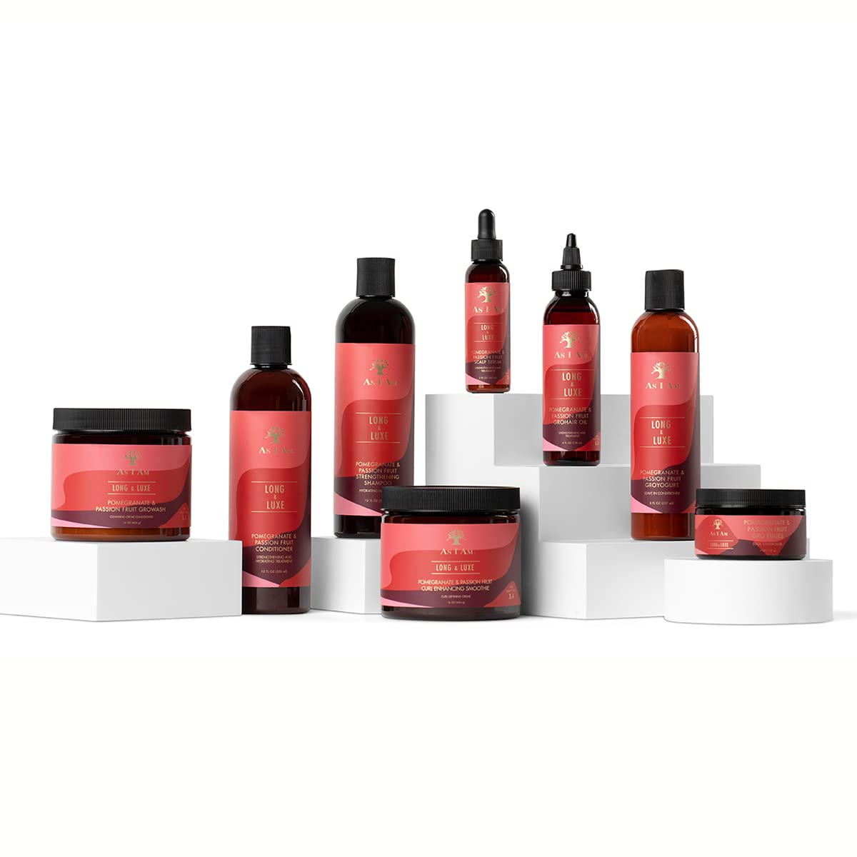 White Smoke As I Am Long and Luxe GroYogurt Leave-In Conditioner - 8 Ounce - with Yogurt, Pomegranate, & Passion Fruit - Moisturizes & Hydrates Curls