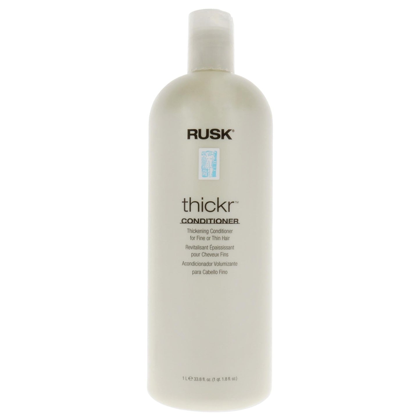 RUSK Designer Collection Thicker Thickening Conditioner for Fine or Thin Hair, Daily-Use to Strengthen and Repair, Gives Full-Bodied Appearance, 33.8 oz