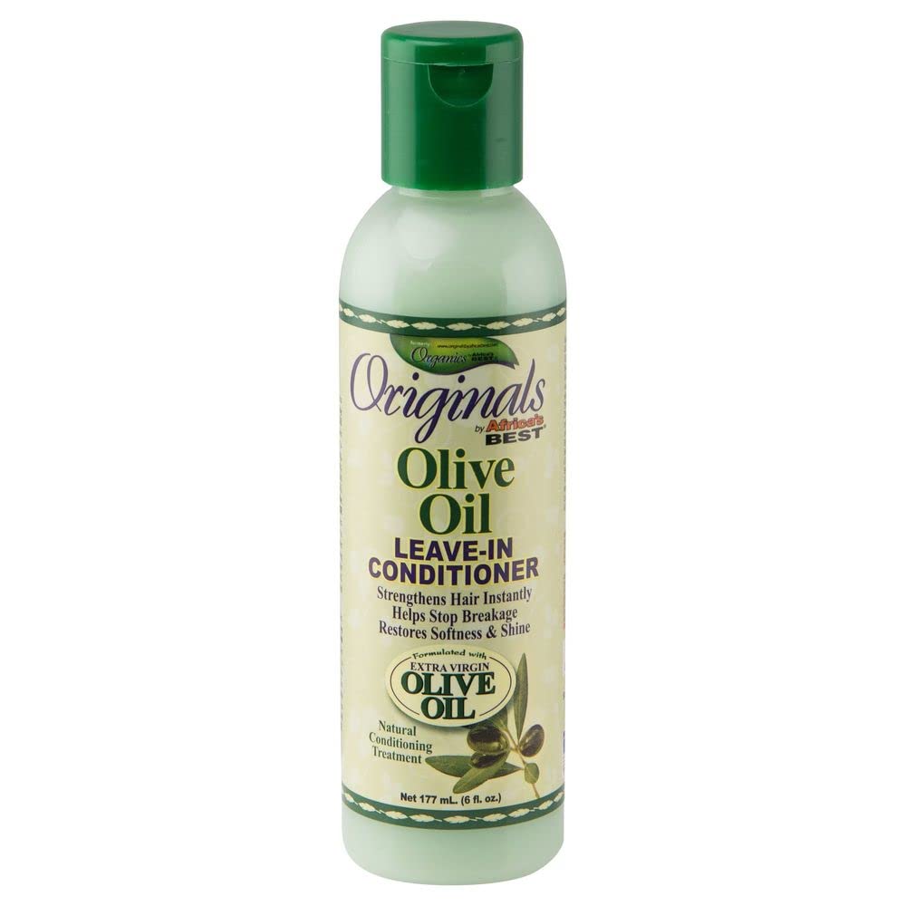 Originals by Africa's Best Olive Oil Leave-In Conditioner, Stop Breakage and Strengthen Hair Instantly, Restores Shine, Moisturizing, Strengthening, Revitalizing, 6 oz