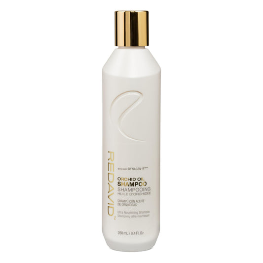 Redavid Orchid Oil Ultra Nourishing Shampoo with Shea Butter, Coconut Oil, Phyto Microproteins for Curly or Heavily Damaged Hair - Clinically Strengthens, Adds Protein & Hydrates Hair (250ml)