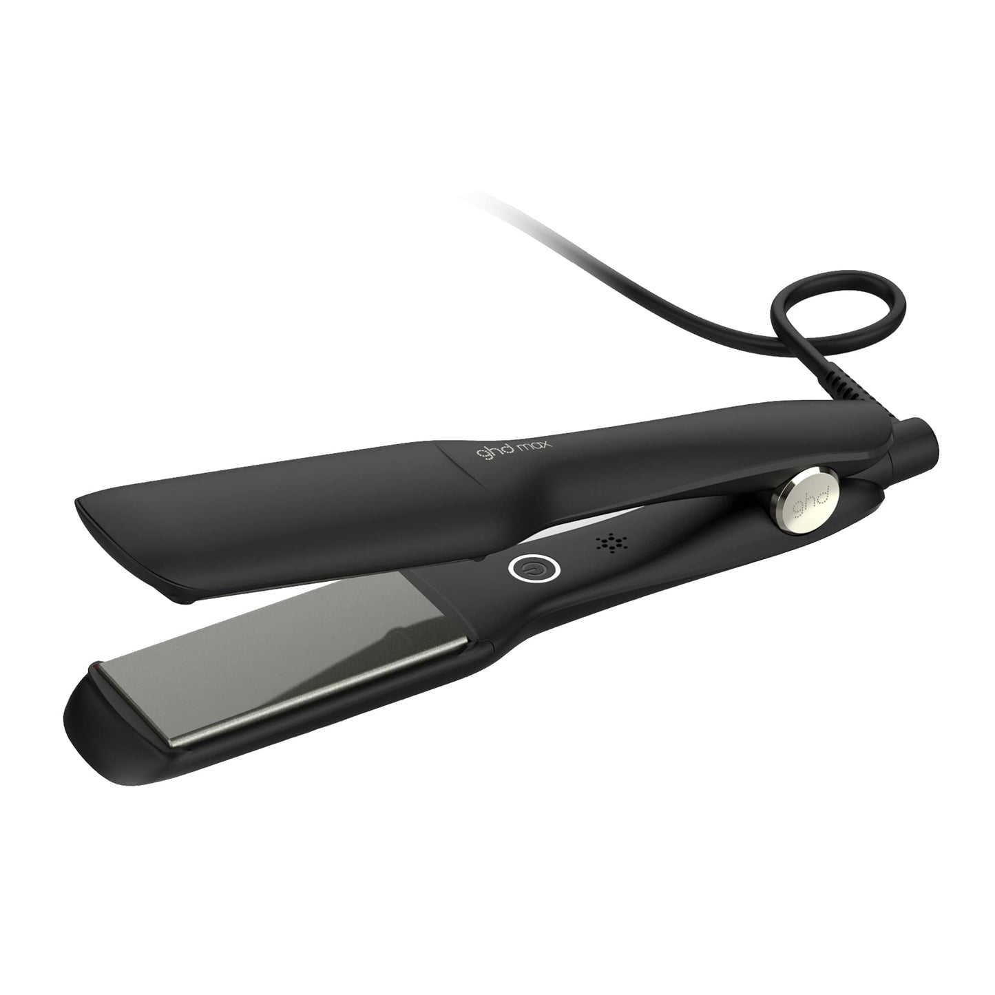 ghd Max Styler 2英寸平板直发器，专业宽陶瓷板造型工具，适合长发、浓密卷发 - 黑色
