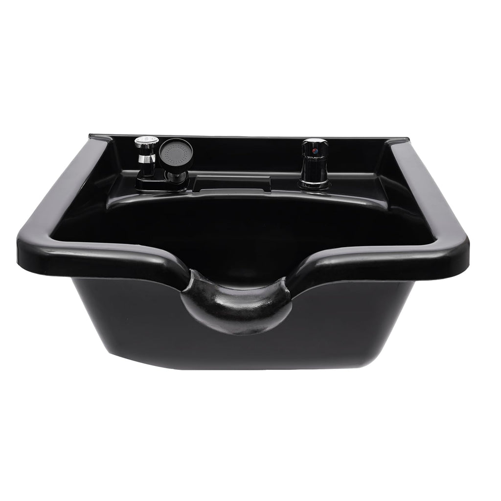 Professional Shampoo Bowl, ABS Salon and Spa Hair Sink with Retractable Spray Head, Shampoo Salon Sink for Beauty Salon, Barber Store, Home