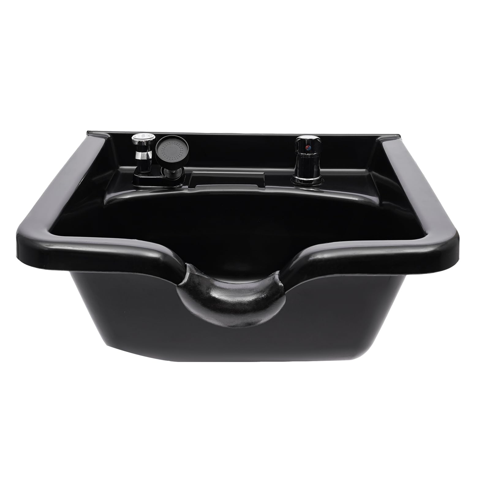 Professional Shampoo Bowl, ABS Salon and Spa Hair Sink with Retractable Spray Head, Shampoo Salon Sink for Beauty Salon, Barber Store, Home