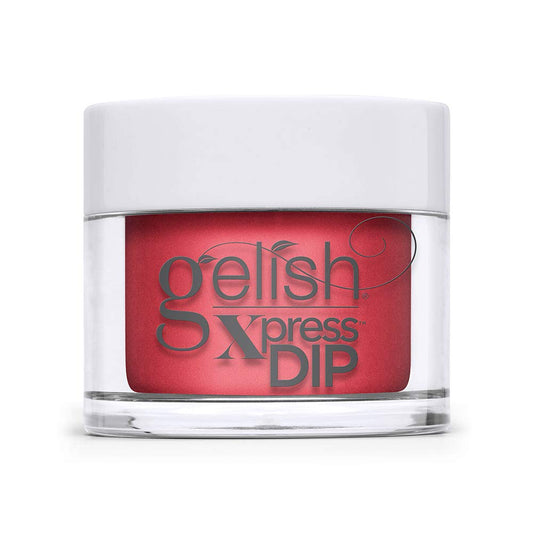 Lavender Gelish Xpress Dip Fire Cracker Color Dip Powder, Red Nail Dip Powder, Red Nail Dip, 1.5 ounce