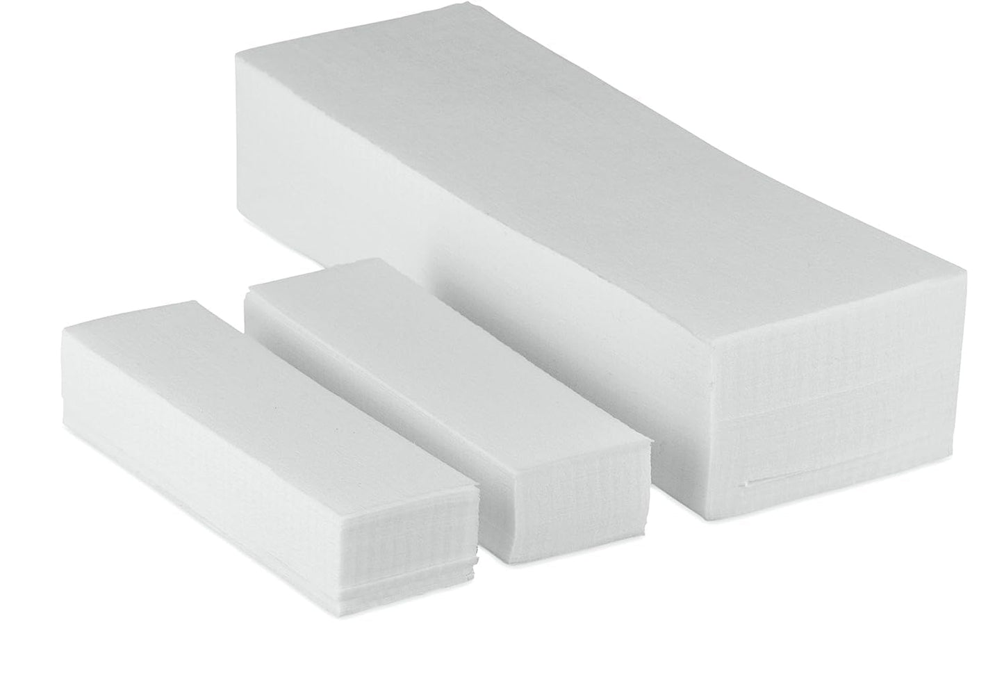 Amira Beauty 200 Pieces Non Woven Wax Strips Hair Removal Waxing Facial Body Epilating Wax Paper Small and Large Multi Size Pack 100 3" X 9" and 100 1.5" X 5" Strips