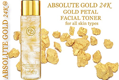 Absolute Gold 24K Gold Petal Facial Toner - 24 Karat Gold/Collagen. for All Skin Types. 3.33 Fl.oz - 100 ml.