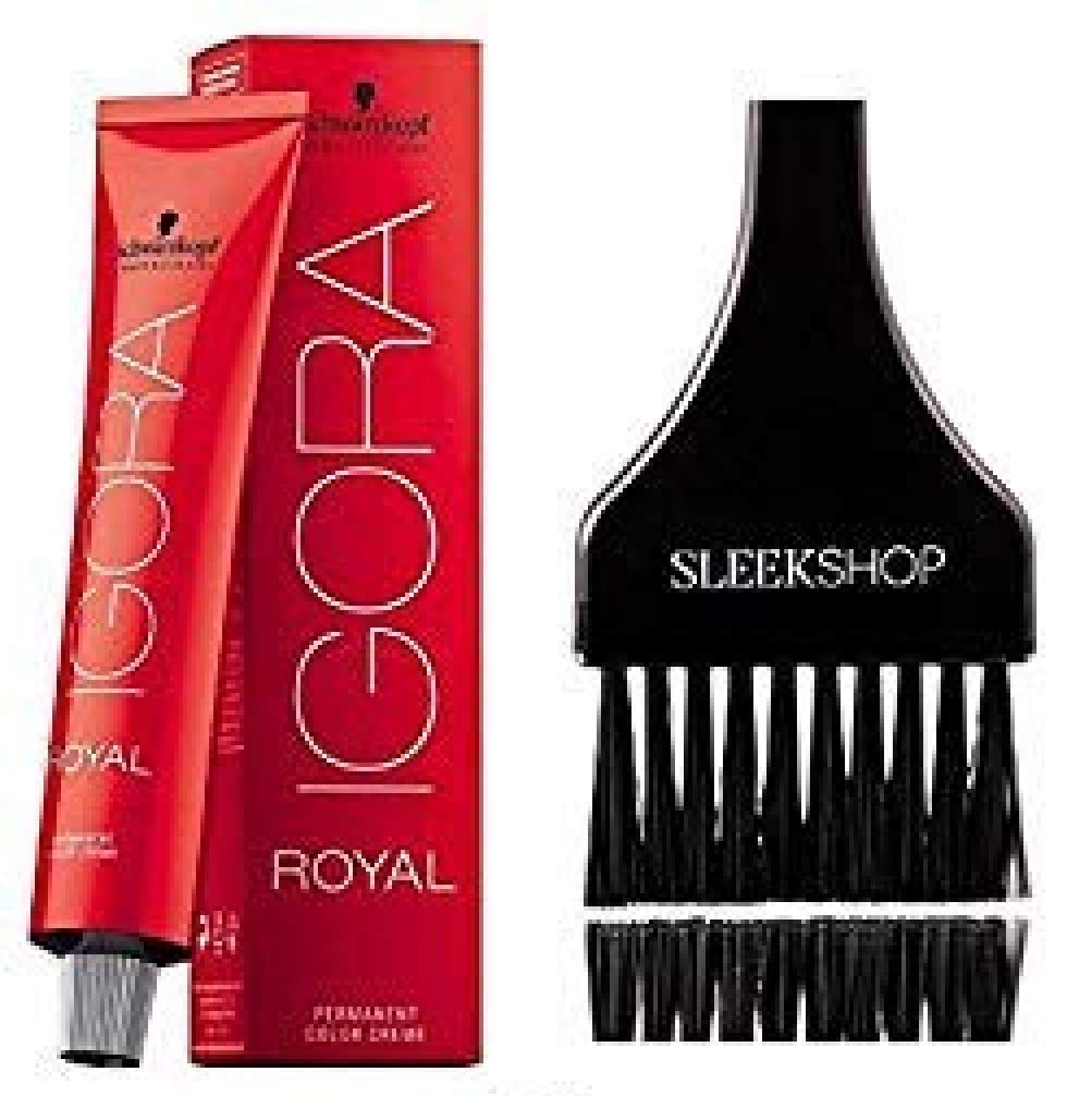 施华蔻专业 Igora Royal 永久染发剂（含光滑染发刷）(9.5-22 淡蓝色)