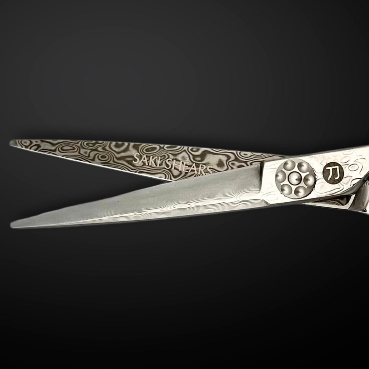6 Inch Hair Cutting Shears Made From Damascus Steel - Saki Kanzen - For Professional Haircutting - Wet or Dry Hair