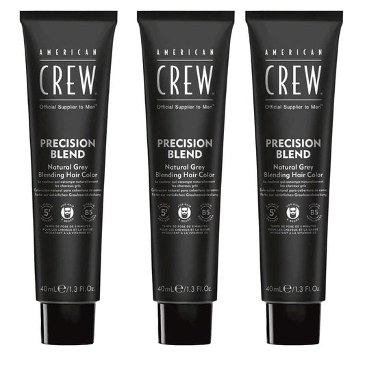White Smoke American Crew Men's Temporary Hair Color, Temporary Hair Dye, Natural Gray Coverage, Mednatural, 1.35 Fl Oz