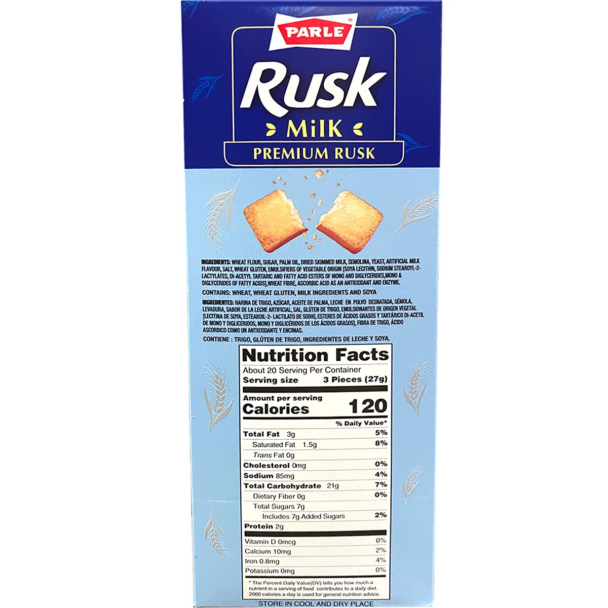 Biscuits croustillants au lait Parle Premium Tea Time Snack (546 grammes / 19,3 oz)