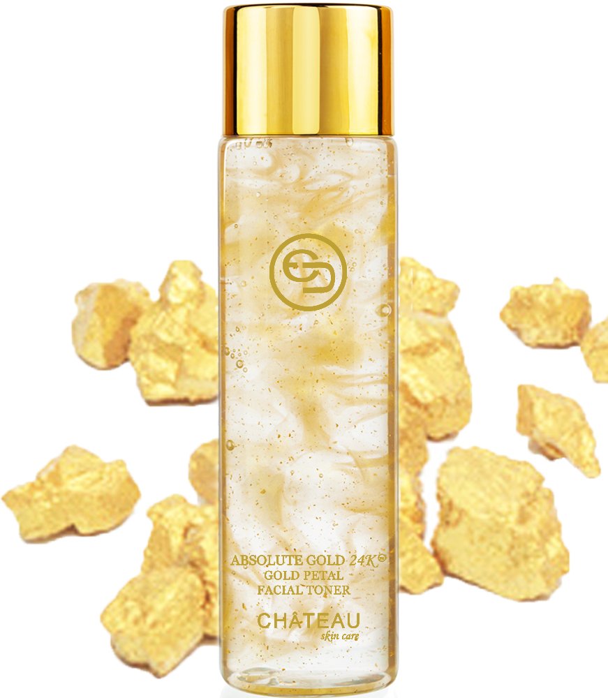 Absolute Gold 24K Gold Petal Facial Toner - 24 Karat Gold/Collagen. for All Skin Types. 3.33 Fl.oz - 100 ml.