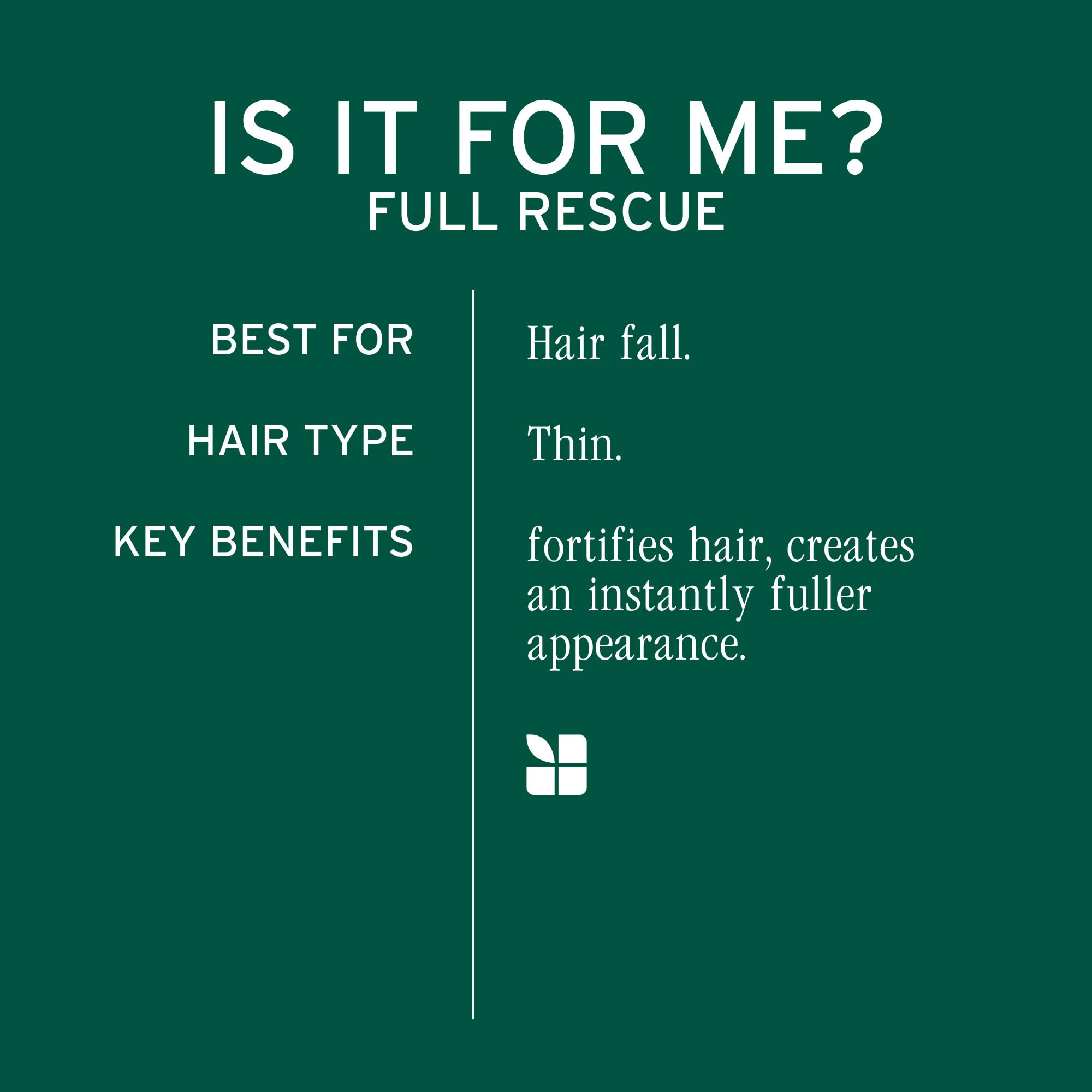 Biolage Full Rescue Densifying Leave-In Spray - Instantly Fuller-Looking Hair, Controls Flyaways, Detangles for Easy Styling, Rosemary Oil & Niacinamide, Vegan & Cruelty-Free, 8.5 Fl Oz