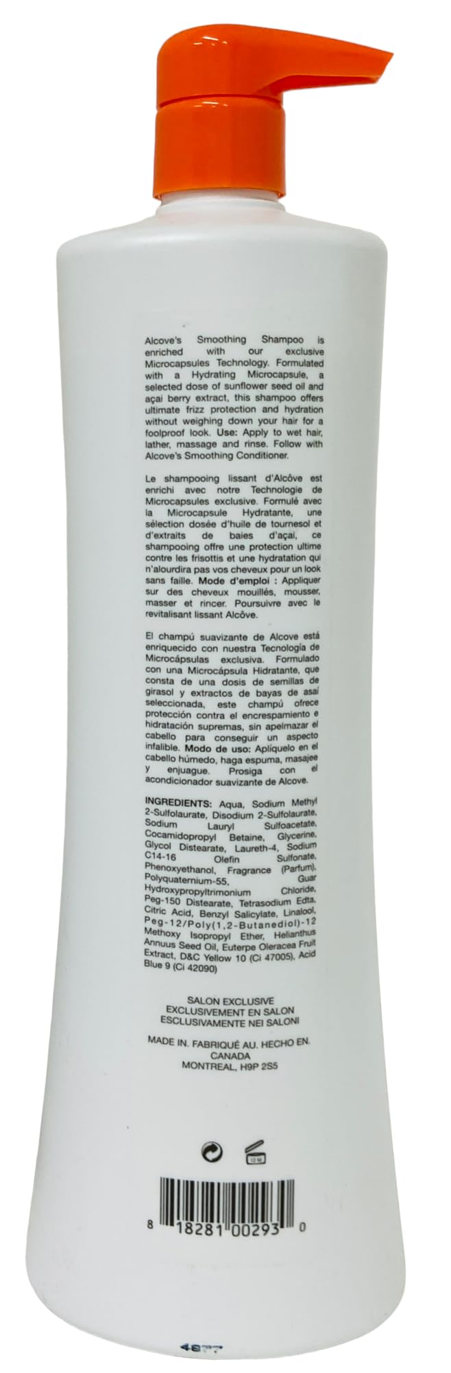 Alcove Oligo Shampoing Lissant 32 fl oz / 1 L