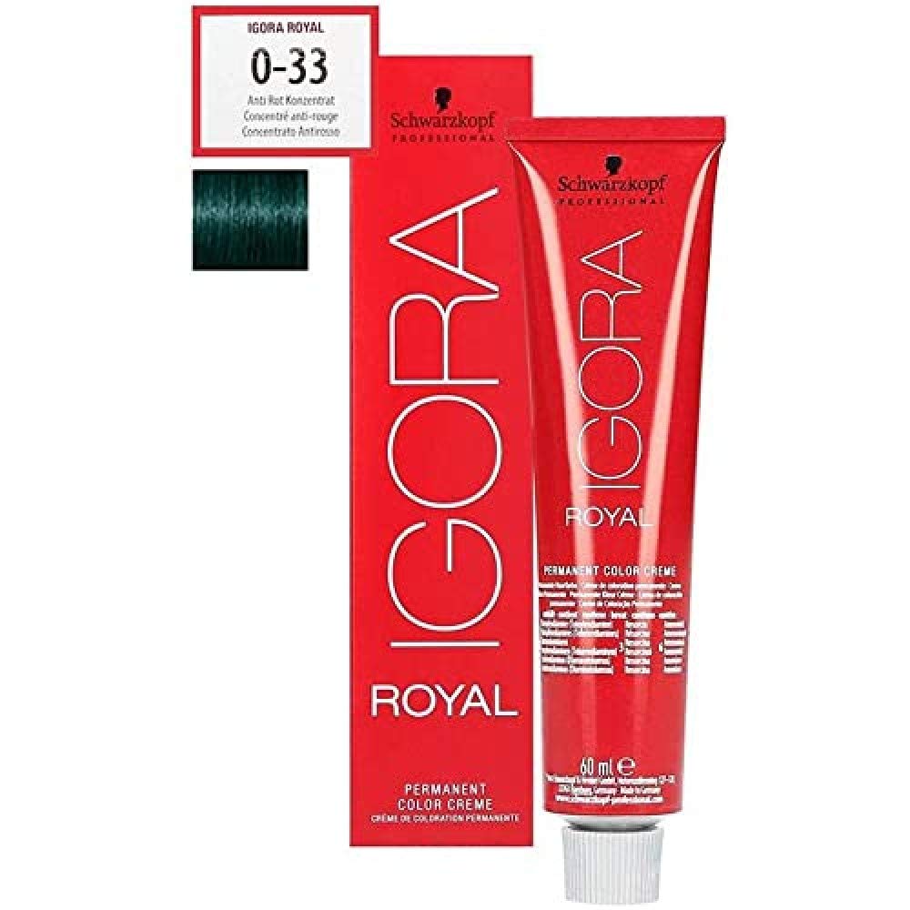 施华蔻 IGORA ROYAL 0-33 混合色 Nuance 防红 60ml