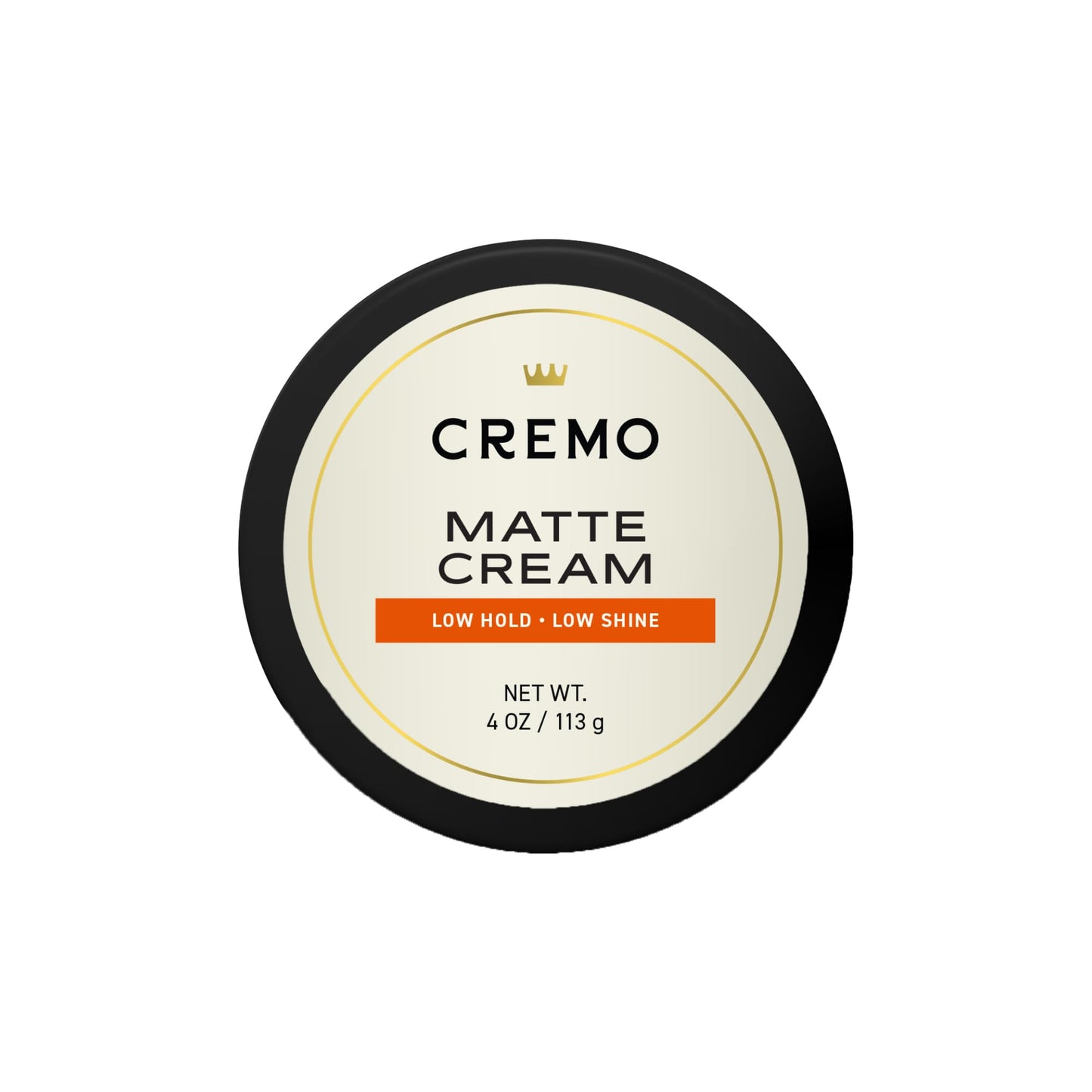 Cremo Hair Styling Matte Cream, Premium Barber Grade, Light Hold, Low Shine, Hair Cream and Hair Products For Men, 4 Oz
