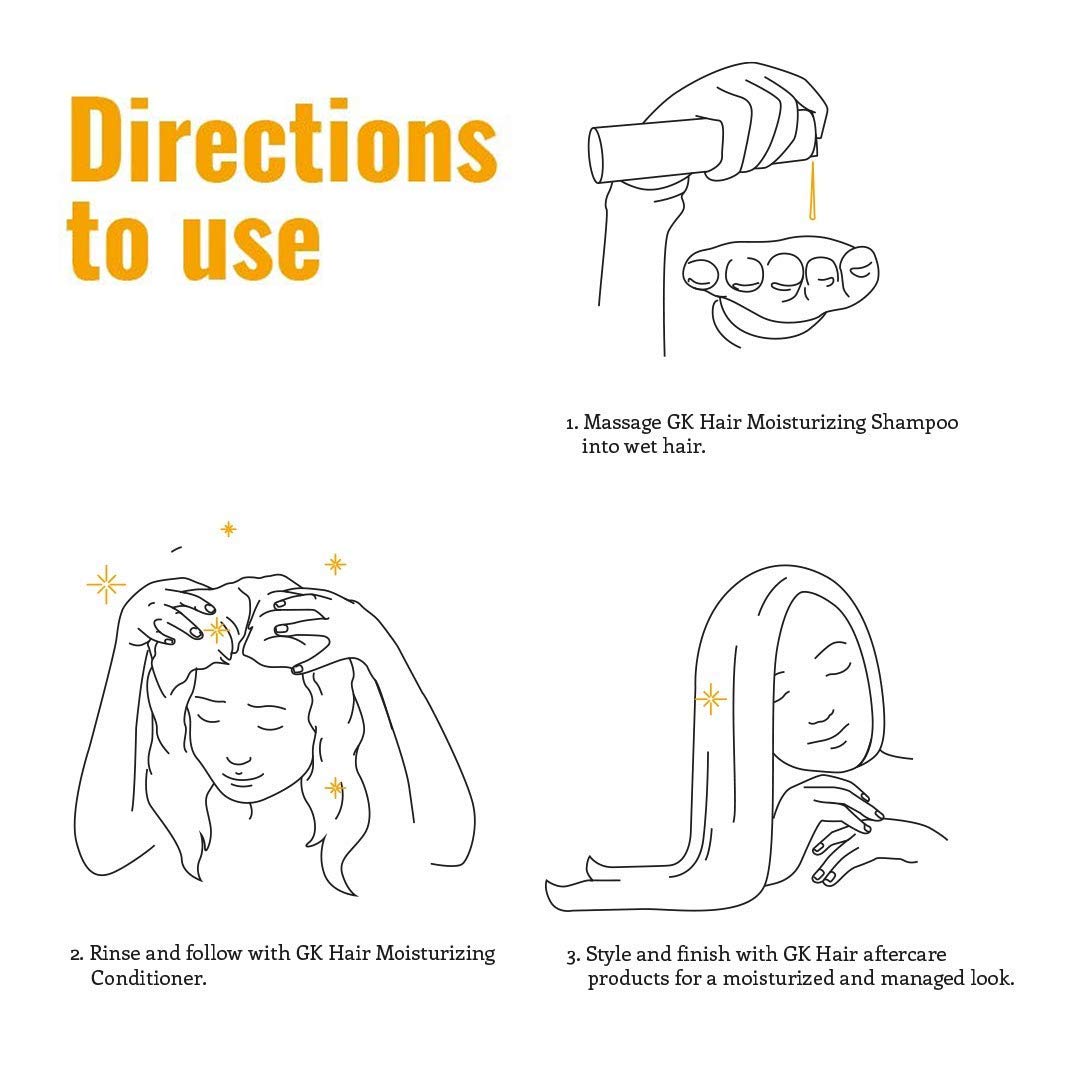 GK HAIR Sulfate-Free Moisturizing Shampoo for Women Deep Conditioning Hair Mask with Keratin and Argan Oil Frizz Control Hydrate Treatment for Dry Color-Treated Damaged Hair – 33.8 Ounce