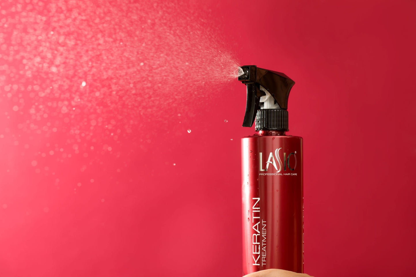 Lasio Keratin Formule Jour à l'extrait d'ambre - 500 ml - Soin universel à la kératine pour éliminer les frisottis et réduire les boucles - Après-shampoing léger pour des cheveux plus forts et plus sains