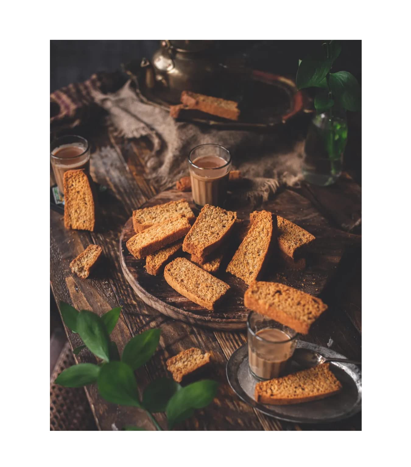 Dark Slate Gray Classic Butter Toast/Rusk/Mouth-Watering Toast/Coffee Tea Snacks Rusk/Toast/Crunchy Rusk-850g(850g*1Pac)