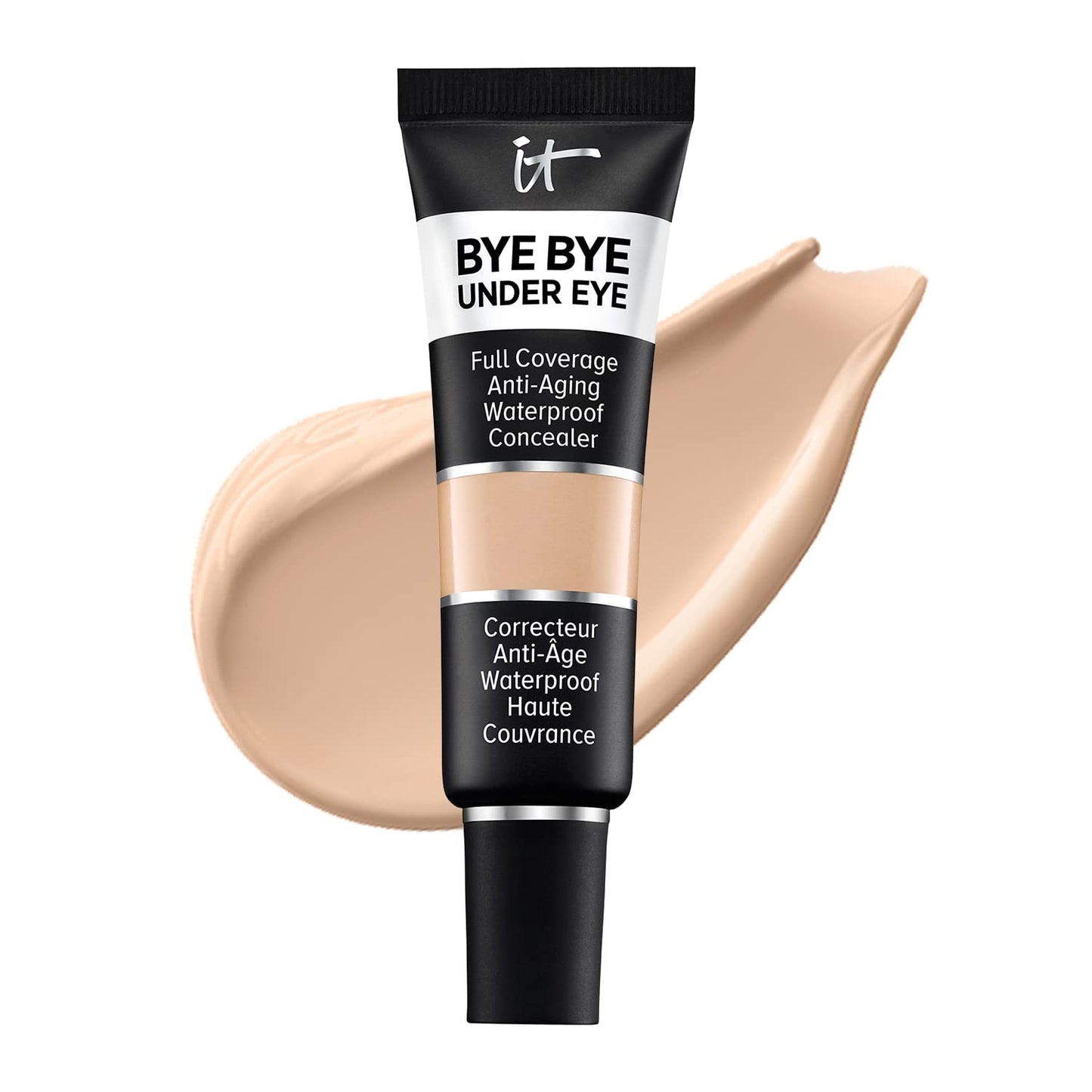IT Cosmetics Bye Bye Under Eye Concealer (Light Natural) - Water-Resistant, Full Coverage Brightening Concealer For Dark Circles, Fine Lines, Redness & Discoloration, Anti-Aging, 24H Wear - 0.4 fl oz