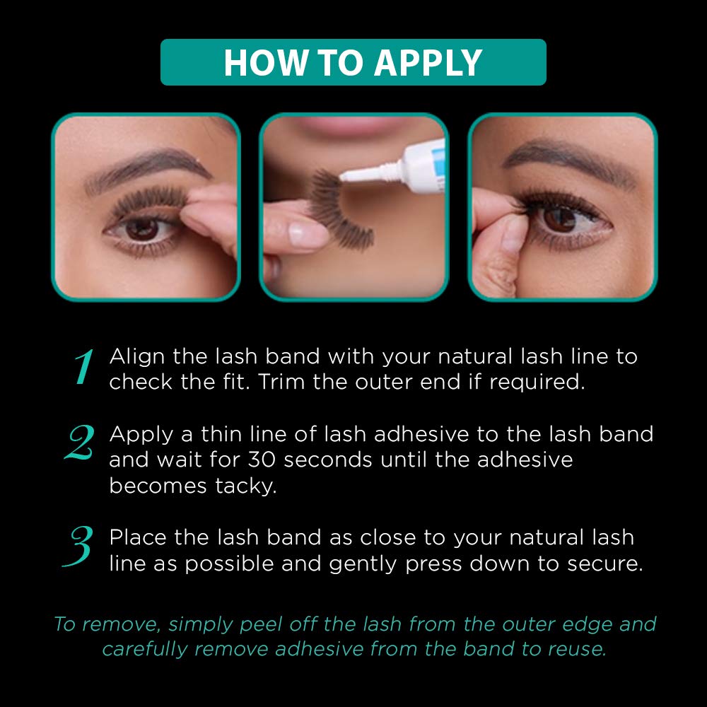 Ardell False Eyelashes Demi 101 - Black, Full Volume, Rounded Strip Wispy Lashes for a Natural Look, 4 Pack