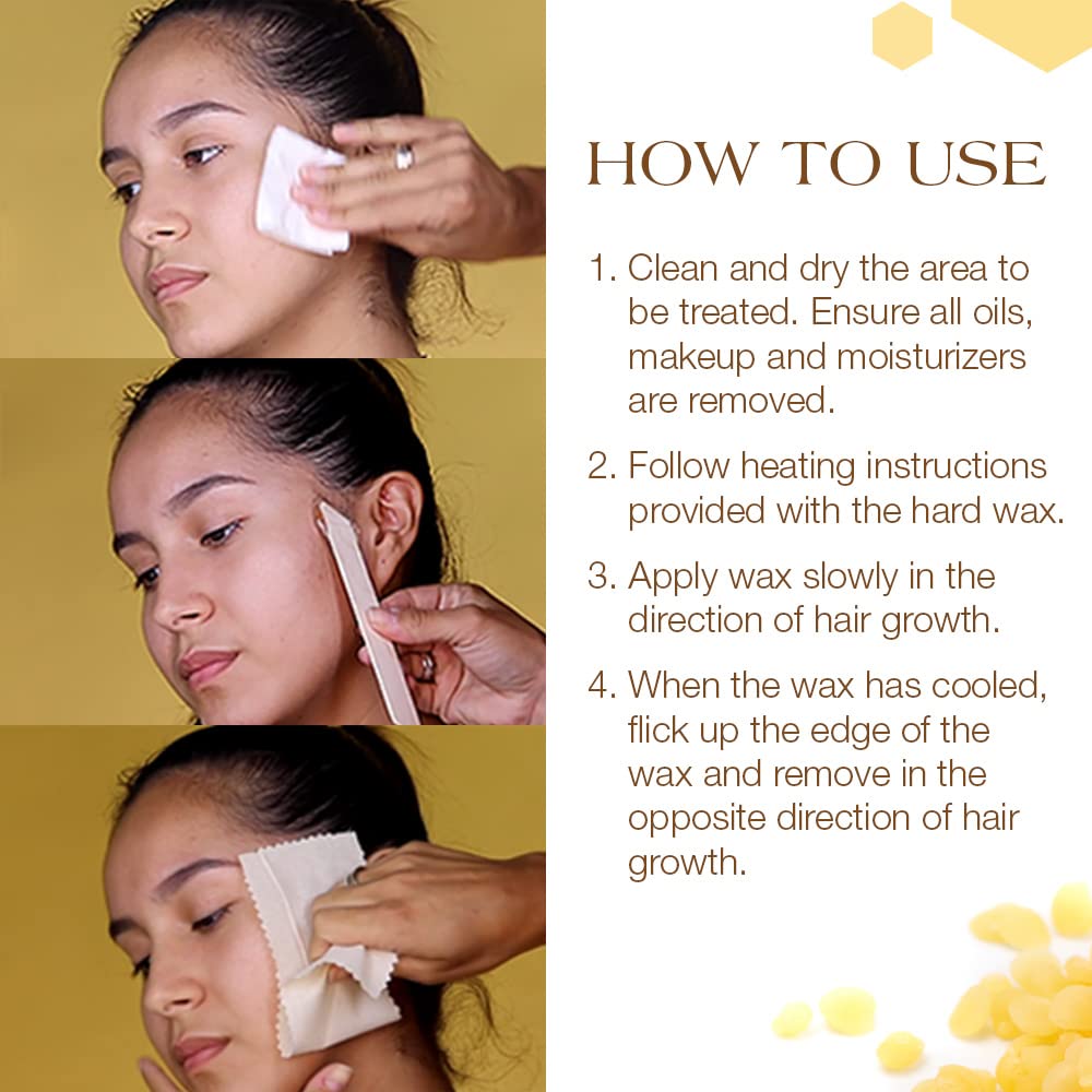 GiGi 微波无镊子脱毛蜡，无痕脱毛套装，适用于敏感肌肤，无痛脱毛 - 2 件装