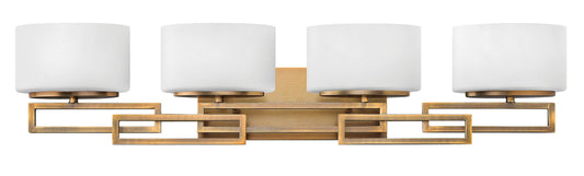 Hinkley Lanza Contemporary Modern Four Light 240W G9 Bathroom Vanity Fixture, Brushed Bronze
