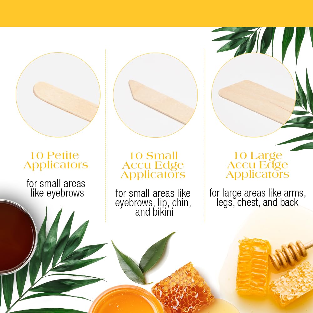 Gigi 女士巴西式脱毛套装 - 脱毛蜡套装，含蜡加热器、硬蜡、脱毛前后护理和涂抹棒 - 适用于比基尼和私密部位