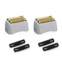 2 Pack Pro Shaver Replacement Foil and Cutters Compatible with andis 17150(TS-1)/17155/17200 Shaver ProFoil Lithium Replacement Golden