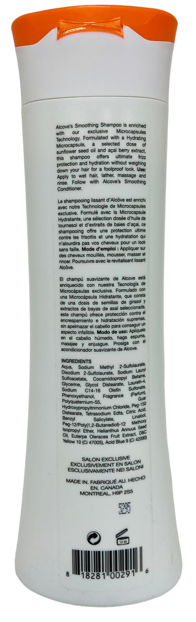 Alcove - 顺滑洗发水 10 液体盎司/300 毫升