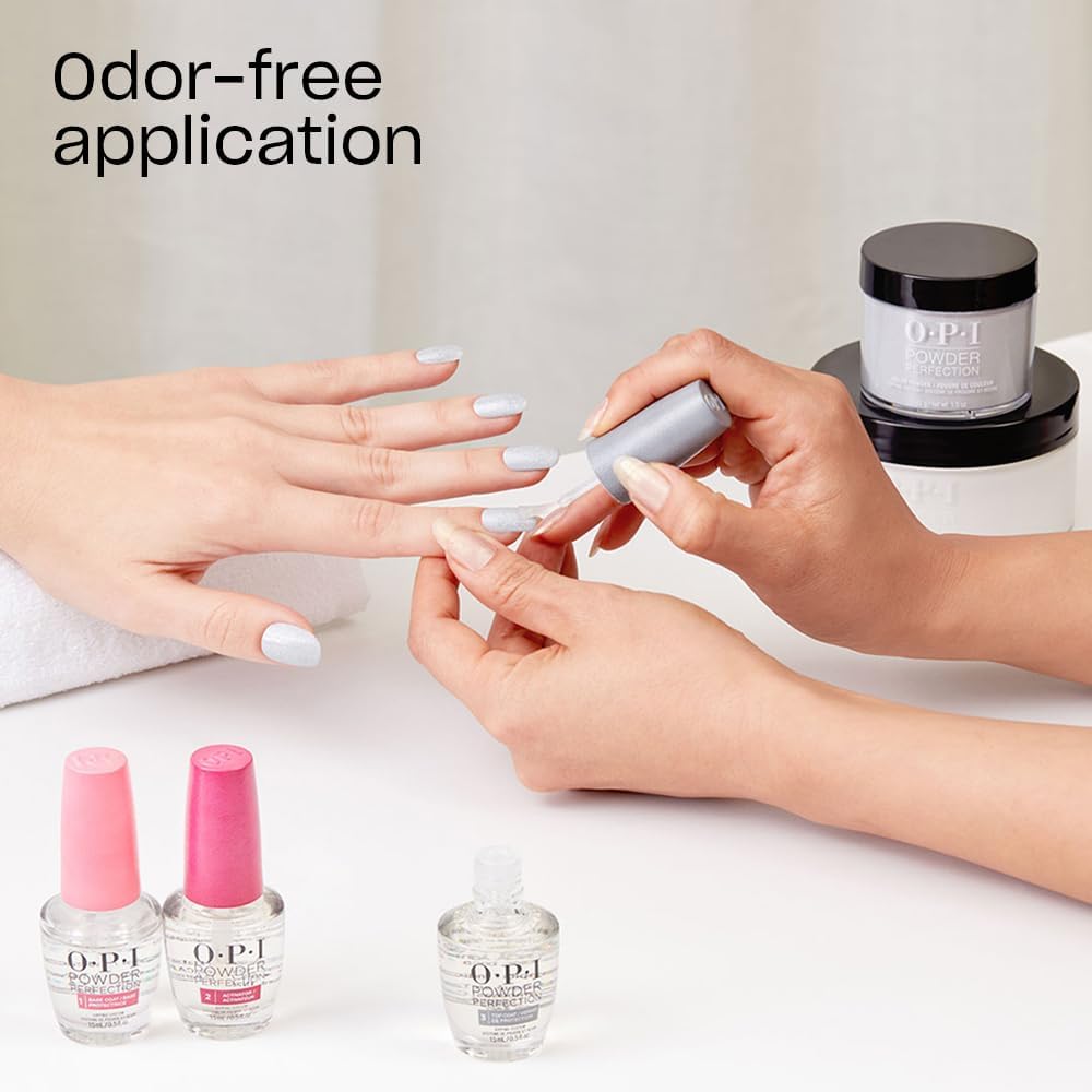 OPI Powder Perfection Iconic Shades Tio Bundle | Funny Bunny + Bubble Bath + Big Apple Red
