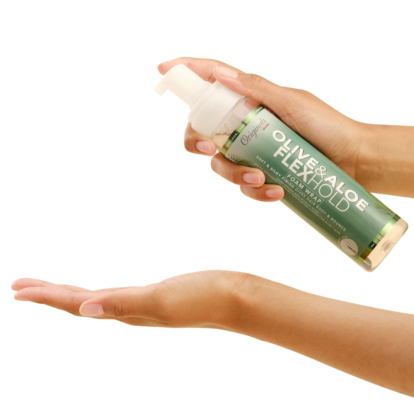 Originals by Africa's Best Olive Oil Foam Wrap Lotion, 6.5oz Bottle, Natural Conditioning, Alcohol Free Flexible Hold, Moisturizes and Helps Strengthen Hair