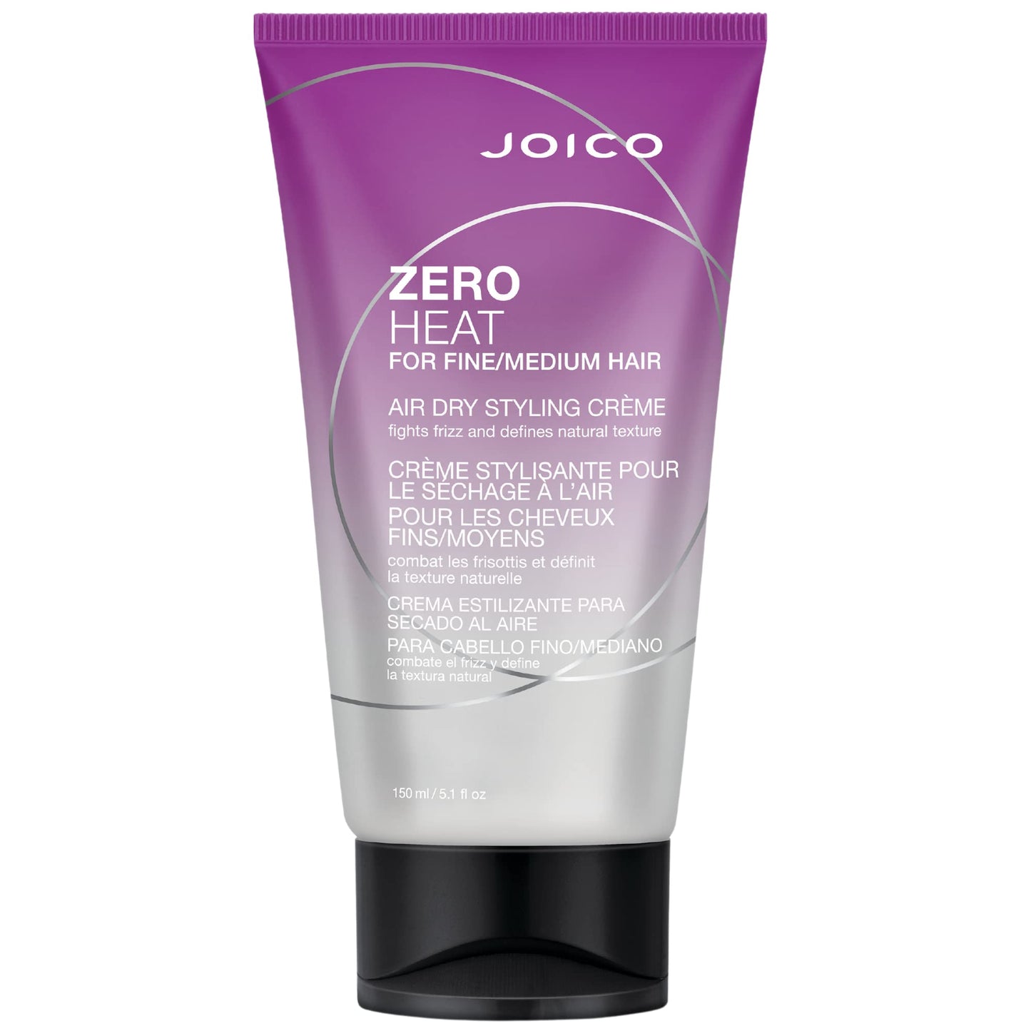 Joico 零热风干造型霜 | 适用于细软至中等发质 | 24 小时湿度控制 | 抚平毛躁，增强质感 | 提升光泽 | 减少干燥时间 | 5.1 液体盎司