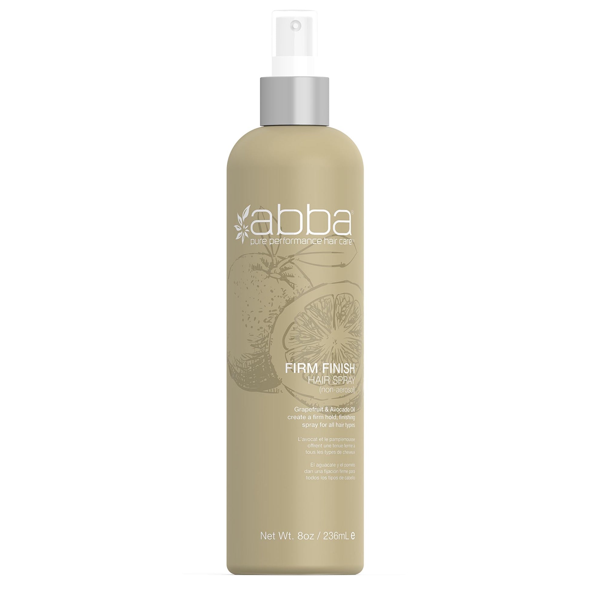 Tan ABBA Firm Finish Hair Spray, 8 oz