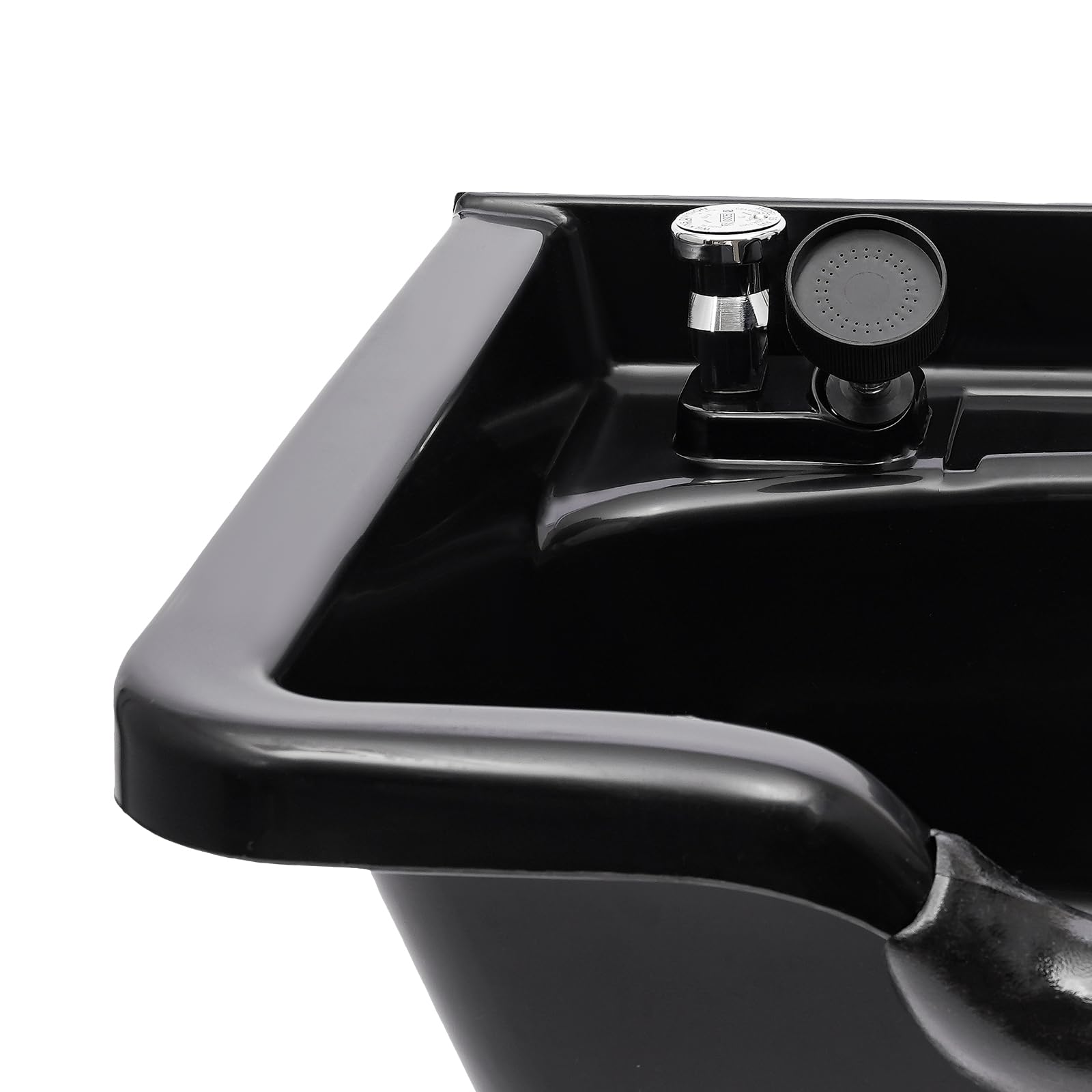Professional Shampoo Bowl, ABS Salon and Spa Hair Sink with Retractable Spray Head, Shampoo Salon Sink for Beauty Salon, Barber Store, Home