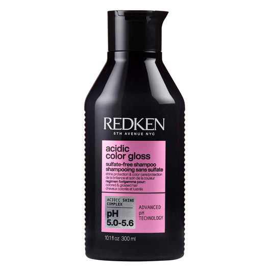 Shampoing sans sulfate Redken Acidic Color Gloss | Pour cheveux colorés | Prolonge la couleur et apporte de la brillance | Fini lisse et brillant