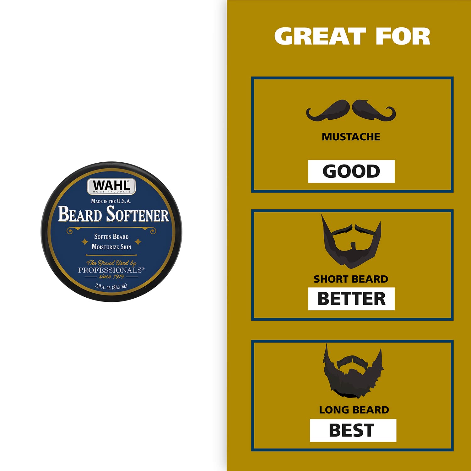WAHL Beard Creme for Softening Moisturizing Conditioning Facial Hair