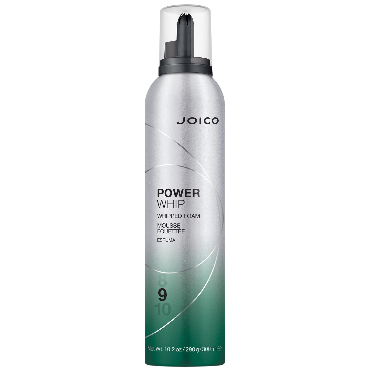 Joico Power Whip 泡沫 | 适用于大多数发质 | 增加丰盈度和质感 | 抵御热量、湿度和污染 | 提升光泽 | 控制毛躁和散落 | 不含硅酮和防腐剂 | 10.2 液体盎司