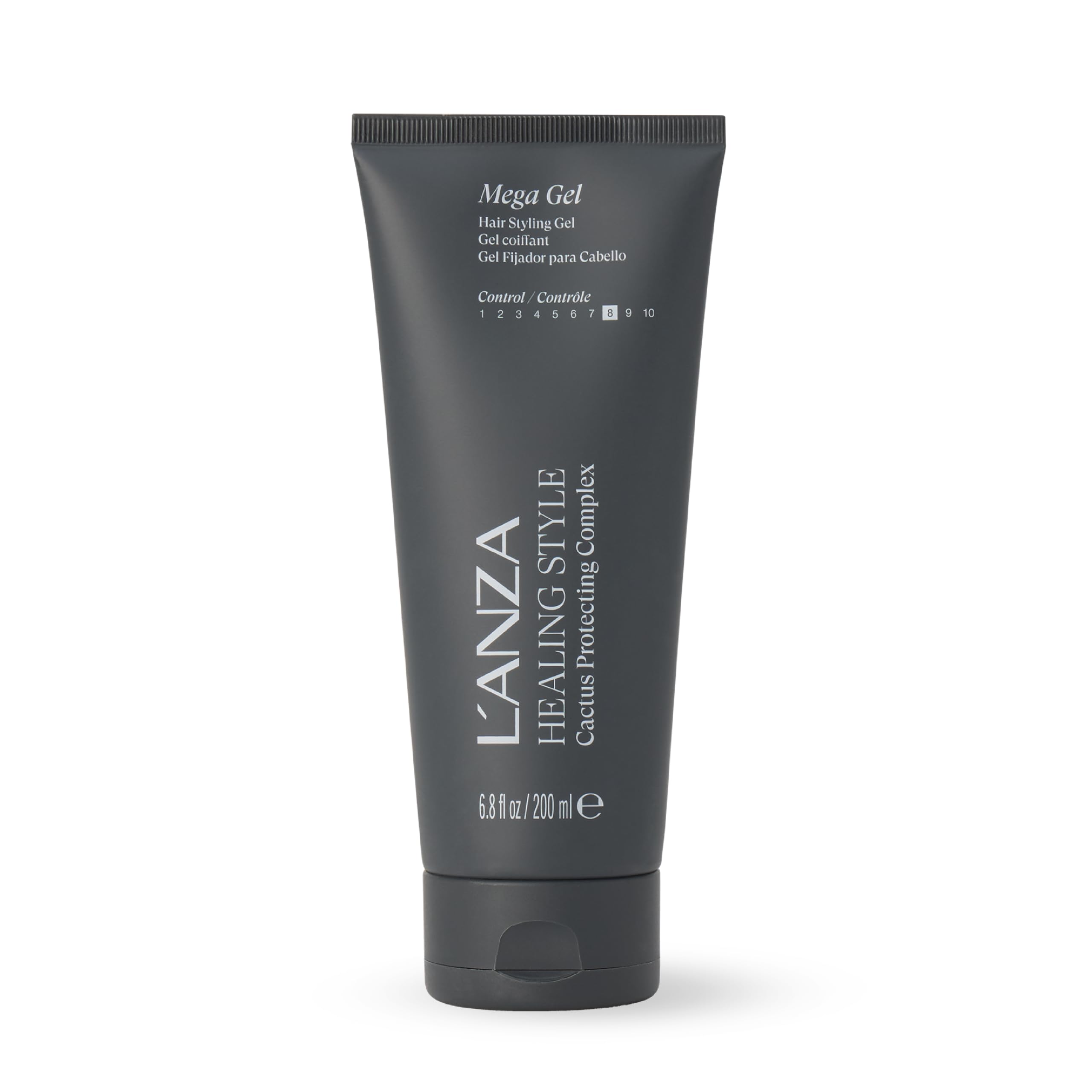 L'ANZA Healing Style Mega Gel with Strong Hold Effect, Nourishes and Refreshes the Hair While Styling, With Keratin, Alcohol-free Formula, and UV Rays Protection to Prevent Damage (6.8 Fl Oz)