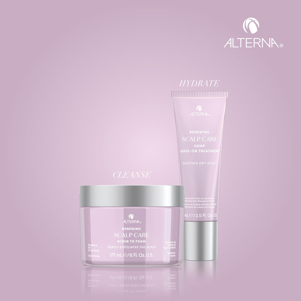 Alterna Haircare Renewing Scalp Care Hemp Leave On Vegan Hair and Scalp Treatment, 2.5 Fl Oz Lightweight and Fast Absorbing to Moisturize, Soothe and Calm Scalp