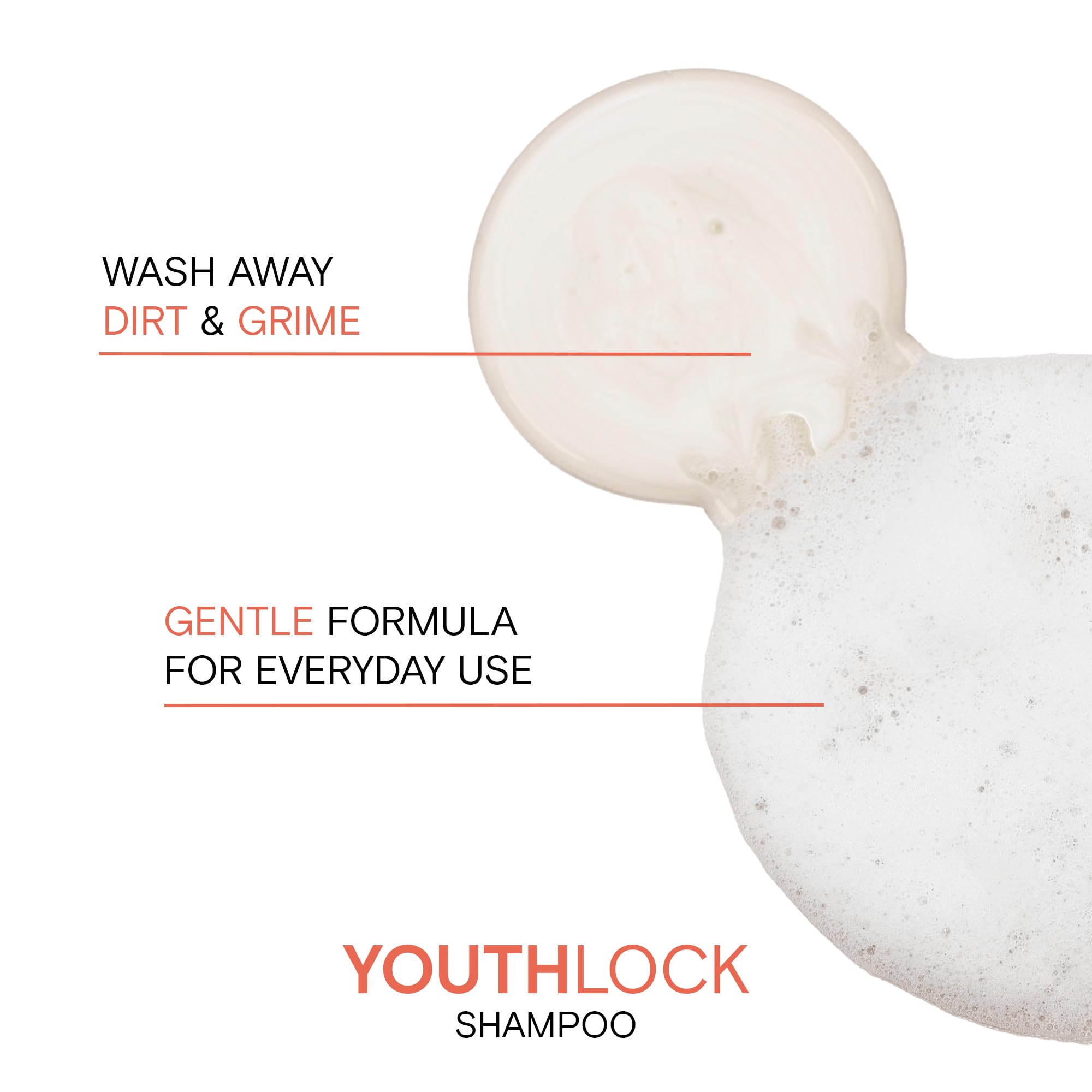 Joico YouthLock Shampoo Formulated With Collagen | Youthful Body & Bounce | Reduce Breakage & Frizz | Soften & Detangle Hair | Boost Shine | Sulfate Free | With Arginine | 33.8 Fl Oz