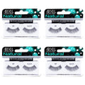 Ardell False Eyelashes 117 - Black, Natural Look & Flared Wispy Strip Lashes for Everyday Glam, 4 Pack