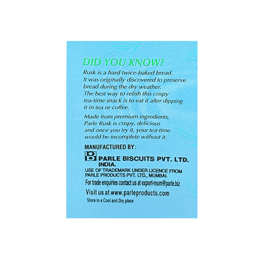 Biscuits croustillants au lait Parle Premium Tea Time Snack (546 grammes / 19,3 oz)