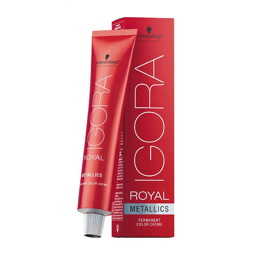 施华蔻 IGORA ROYAL METALLICS 永久染发膏 (6-28 深金色灰红色)