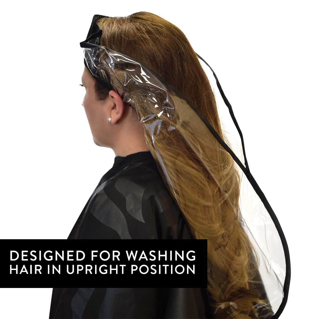 Betty Dain Hair Funnel For Upright Position Washing/Shampooing, Comfortable Alternative for Elderly, Handicapped, or Individuals With Neck Problems, Diverts Water into Bowl or Sink