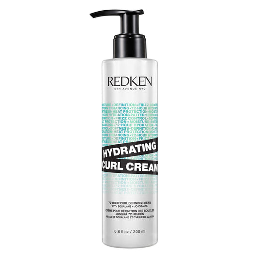 Crème hydratante pour les boucles REDKEN - Définition des boucles pendant 72 heures, protection thermique jusqu'à 232 °C, sans silicone ni parabène